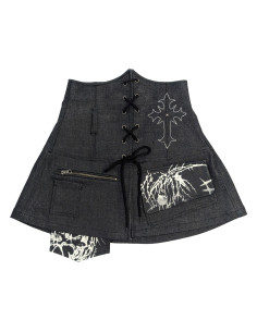 'RECKLESS' RAW DENIM CORPSET